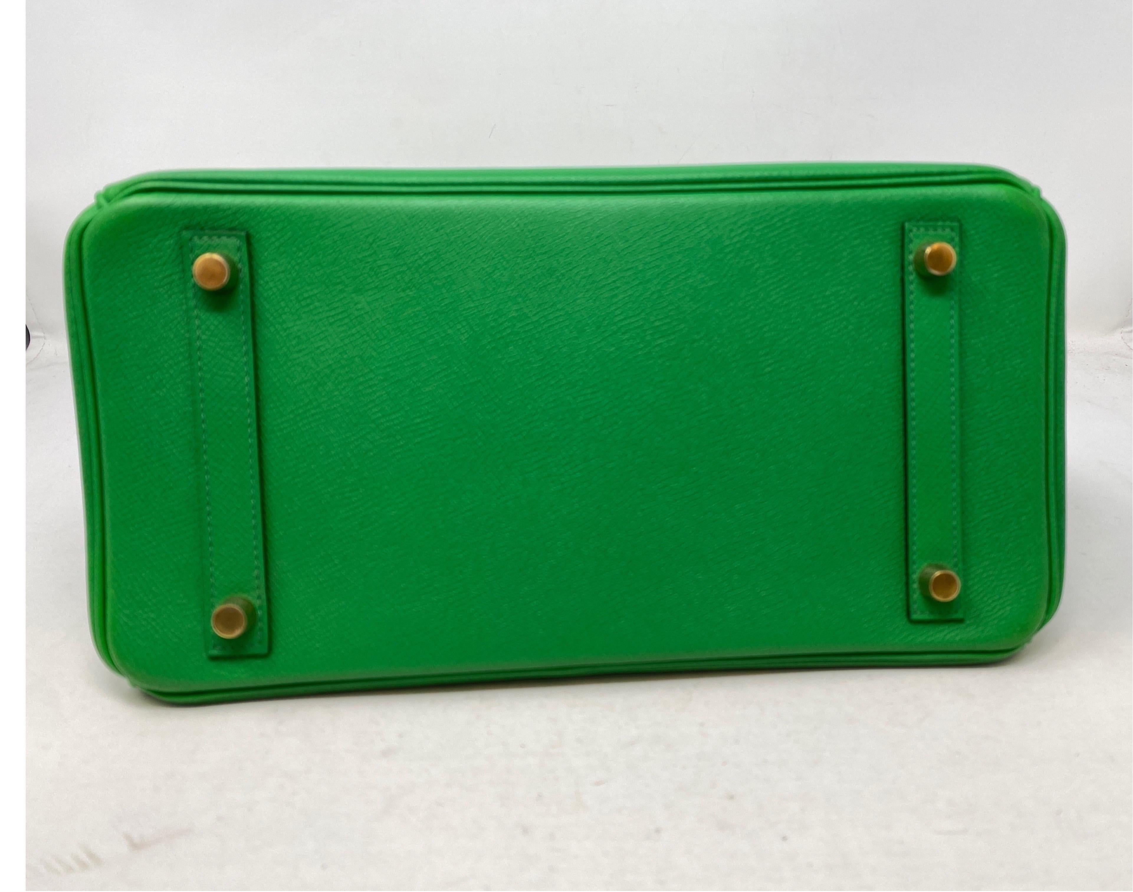 Hermès Birkin 30 Bamboo Green Bag 1