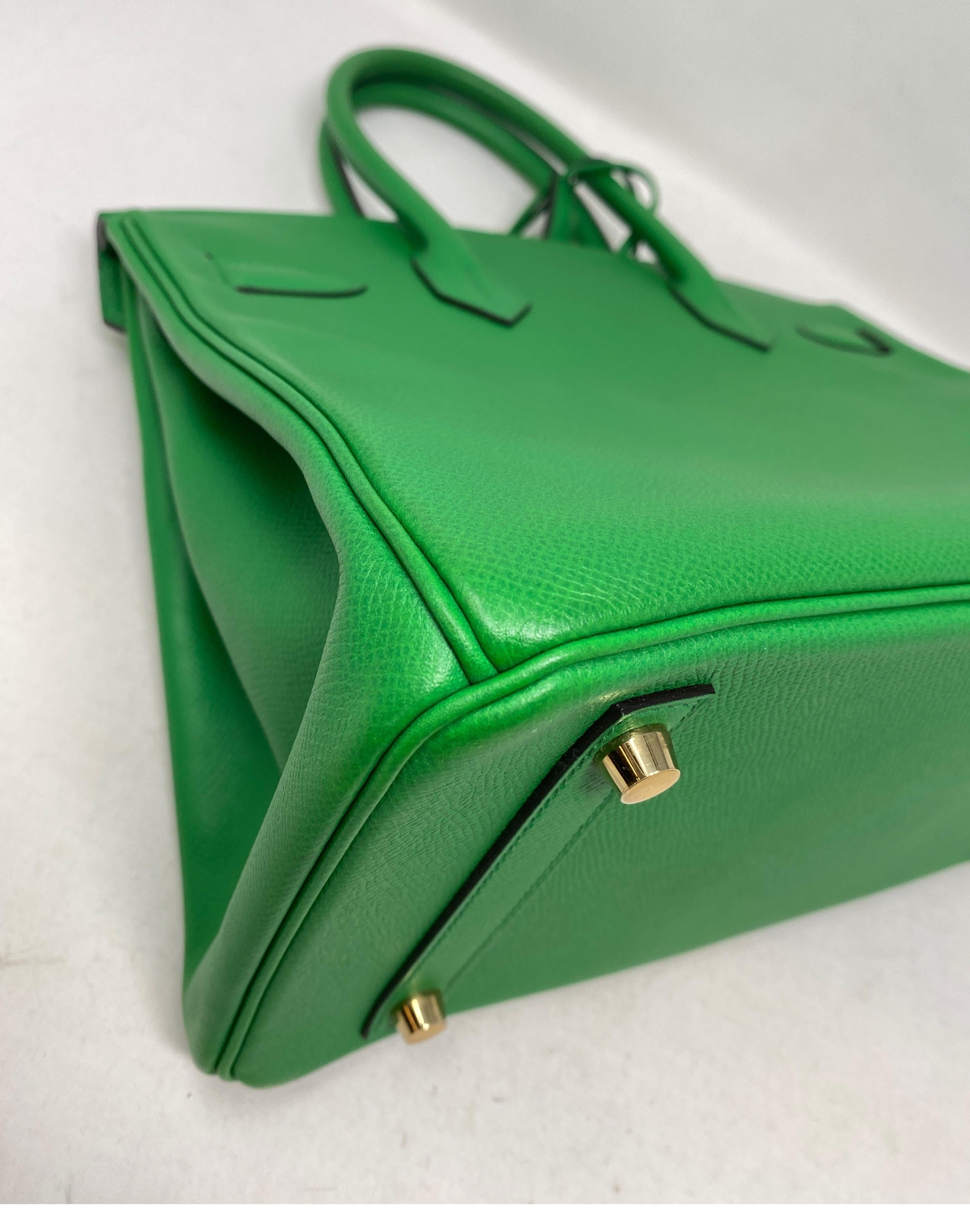 Hermès Birkin 30 Bamboo Green Bag 4