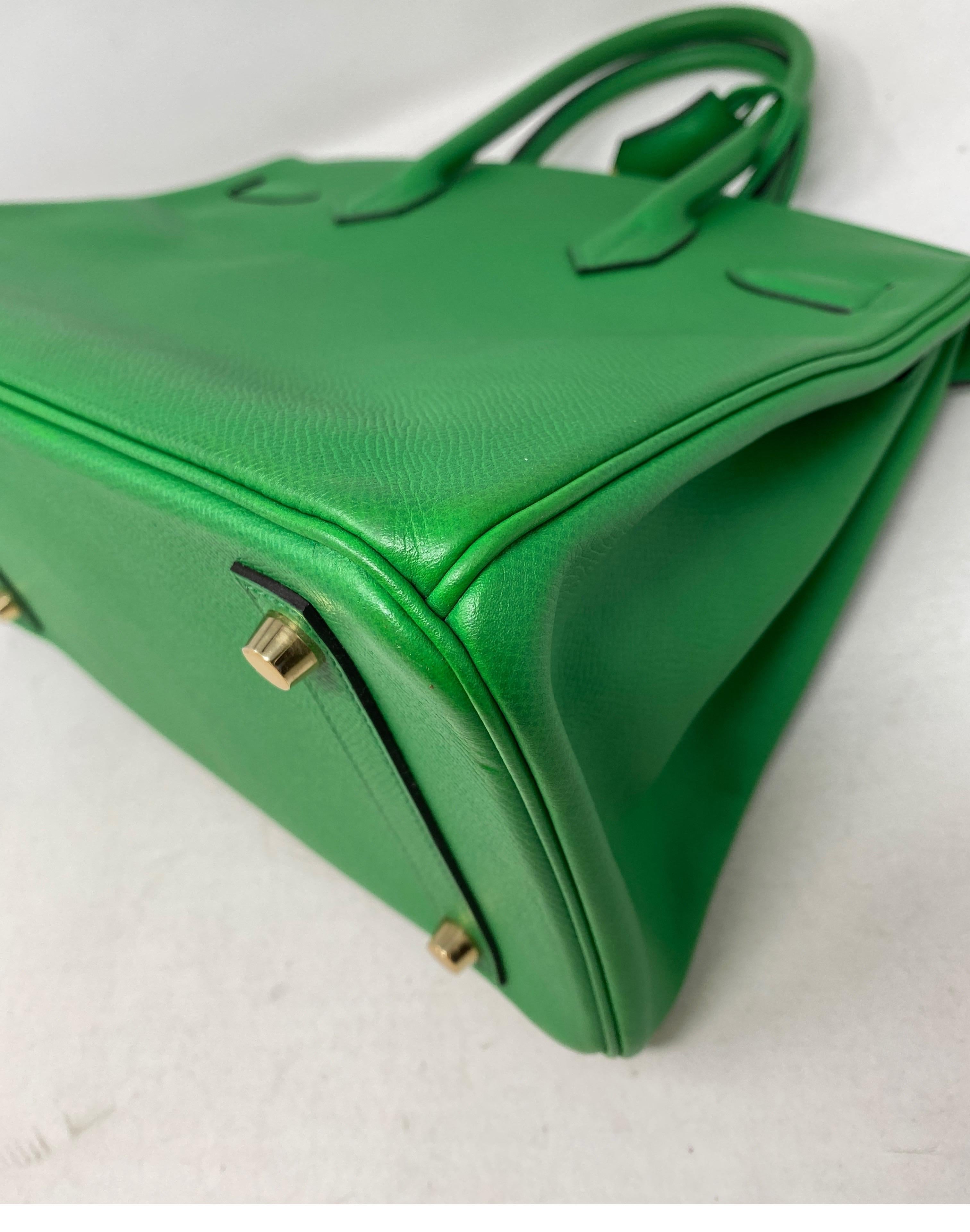 Hermès Birkin 30 Bamboo Green Bag 5