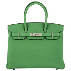 Hermès Birkin 30 Bambou/ Caramel Verso Togo PHW