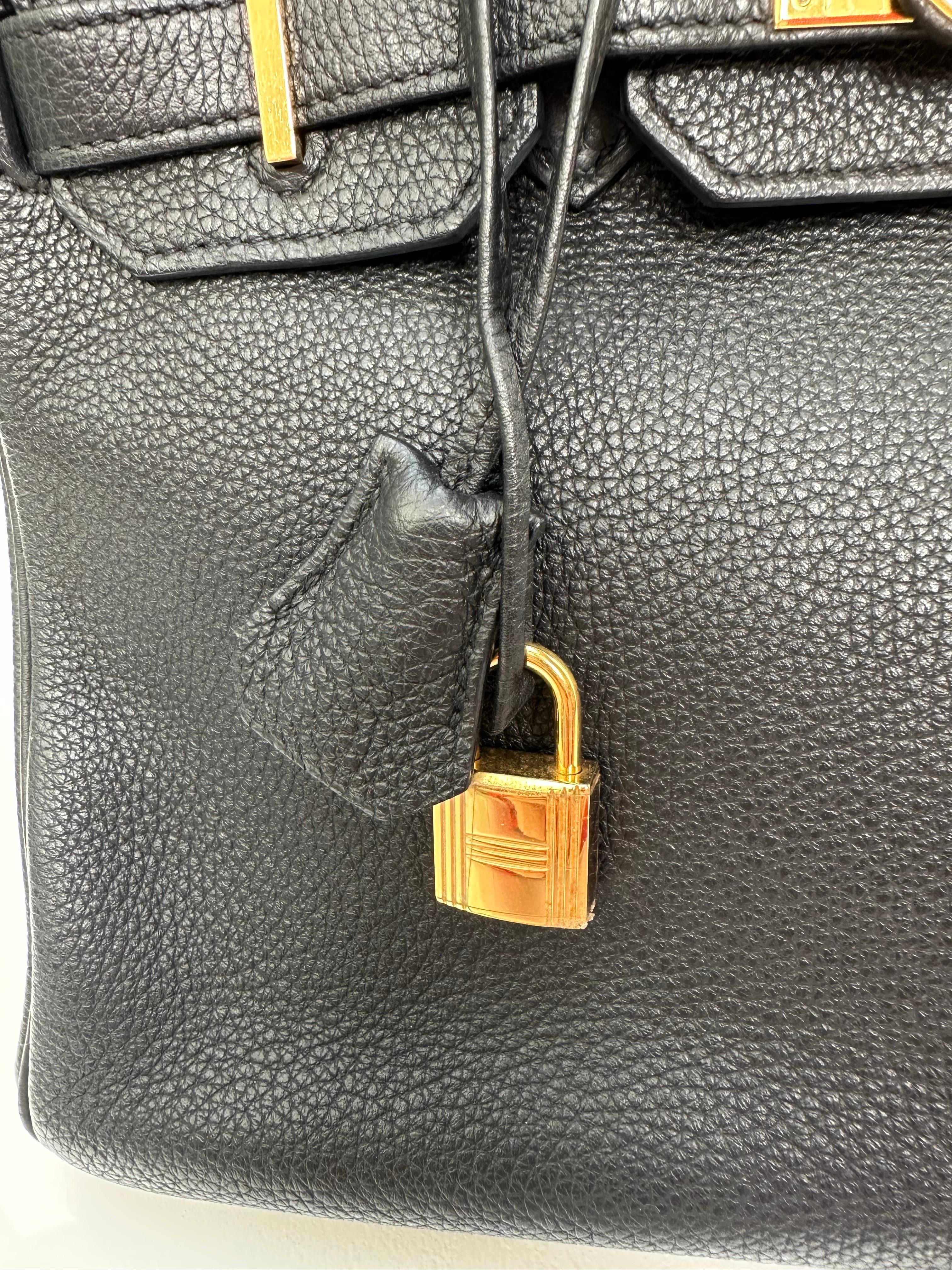 Sac Hermes Birkin 30 noir en vente 2