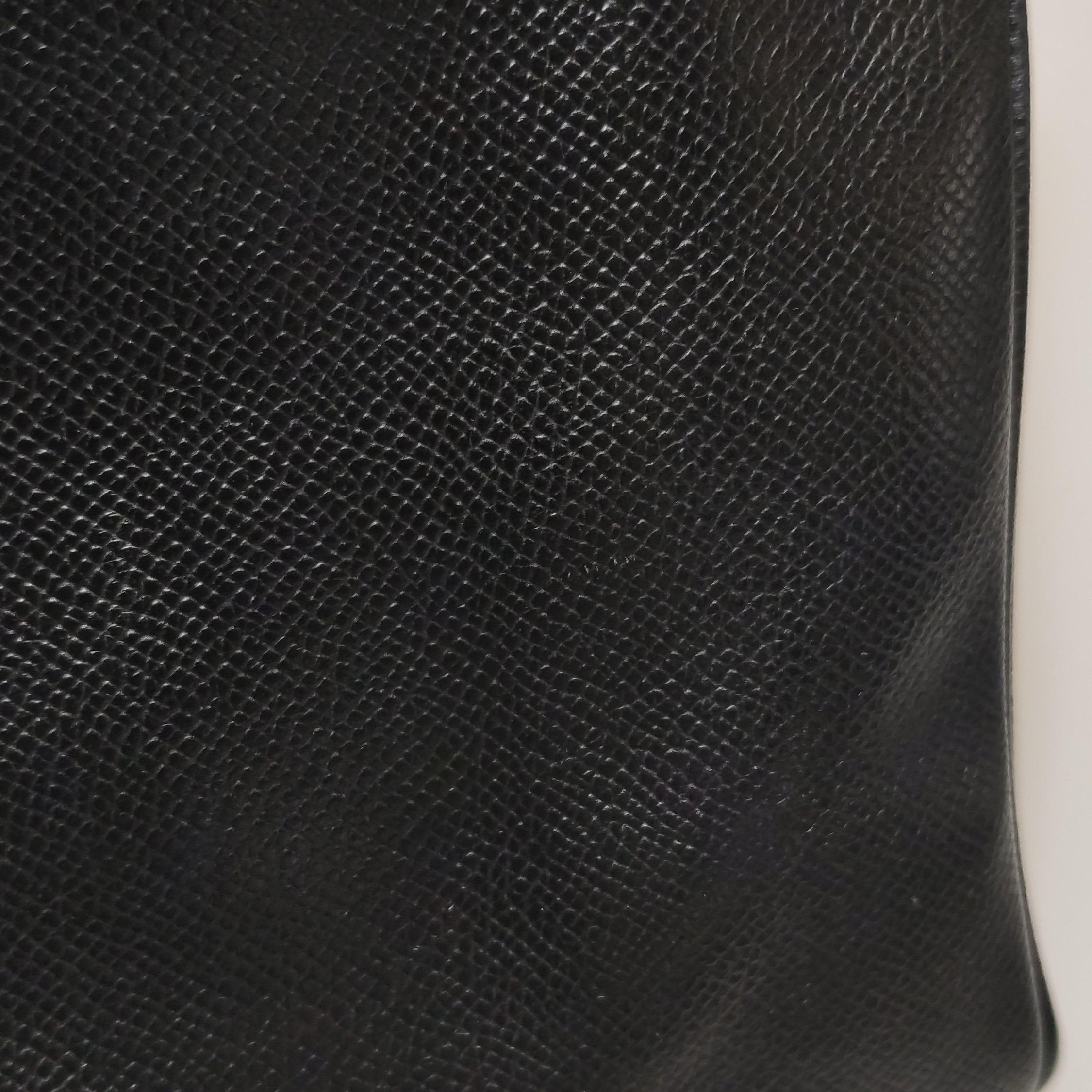 Hermes Birkin 30 Black Epsom Leather Palladium Hardware 2012 For Sale 10