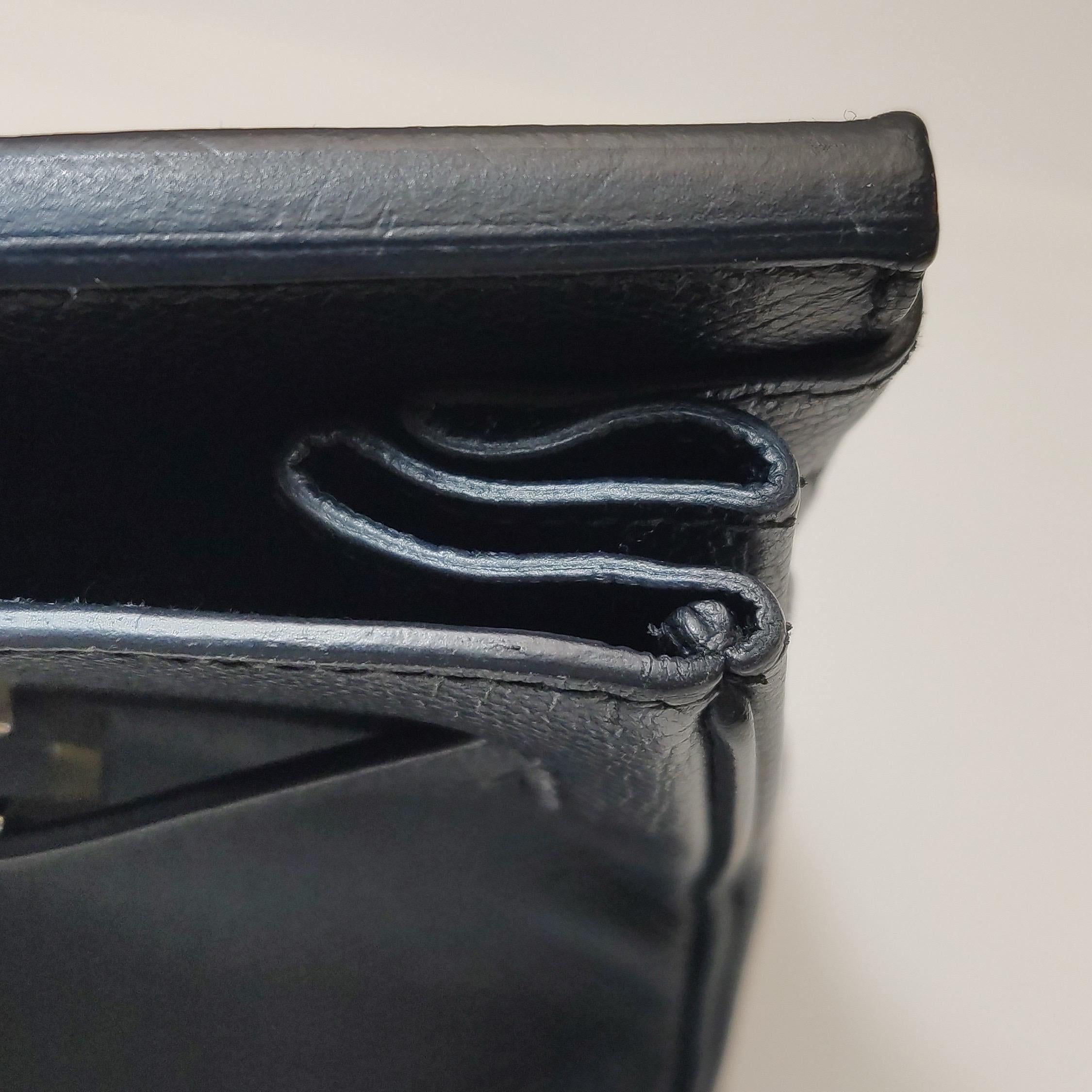 Hermes Birkin 30 Black Epsom Leather Palladium Hardware 2012 For Sale 12