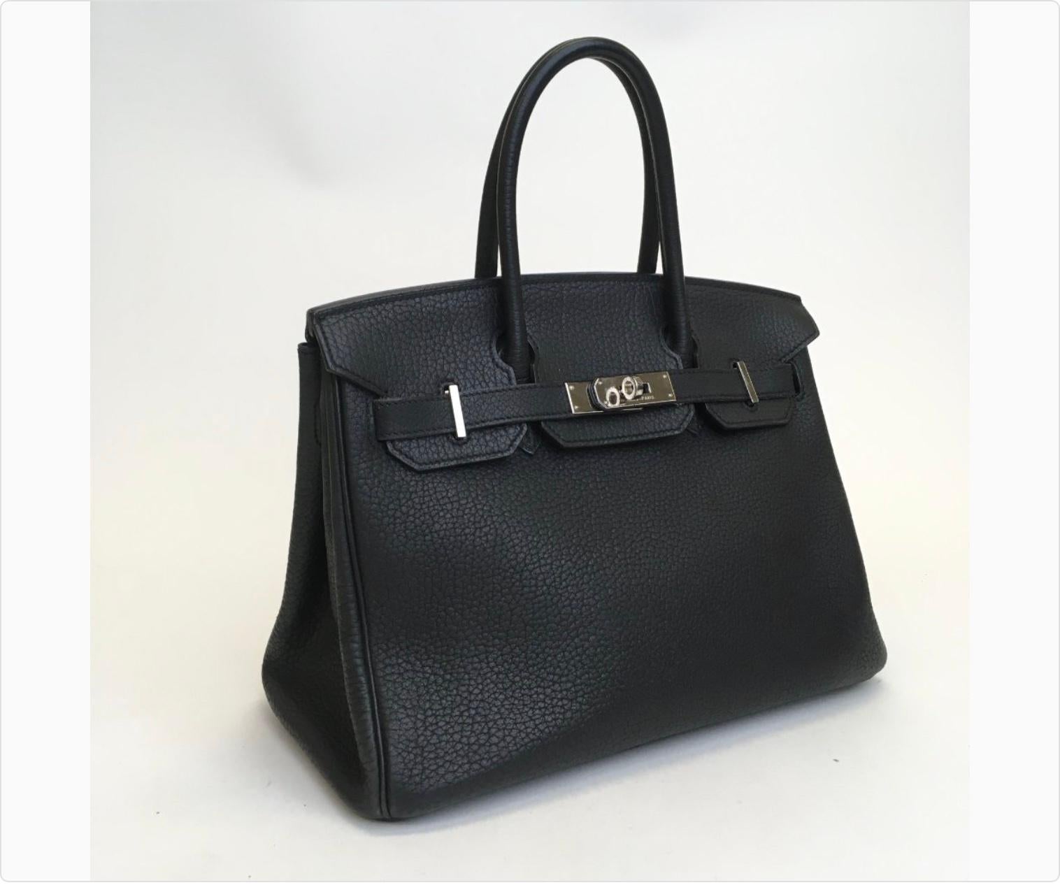 Hermes Birkin 30 Black In Fair Condition In Calgary, AB