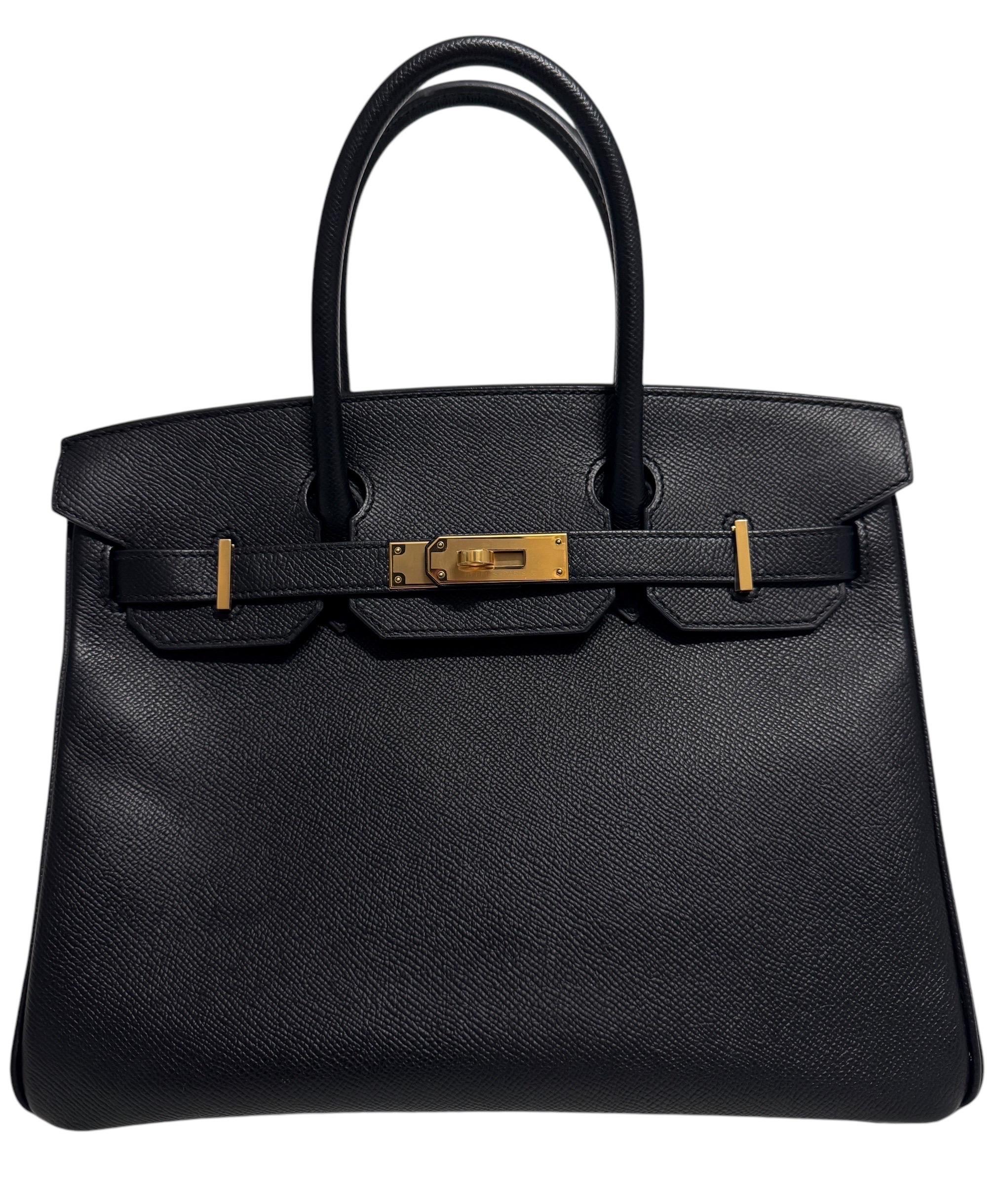 Hermes Birkin 30 black gold hardware 2
