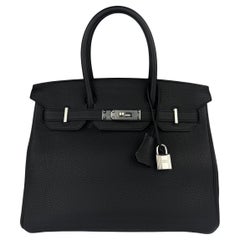 Hermes Birkin 30 Noir TogoCuir Palladium Quincaillerie 2022