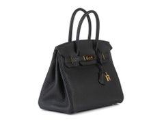 Hermès Birkin 30 Black Togo Gold Leather