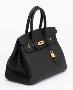 Hermès Birkin 30 Black Togo Leather Gold Hardware