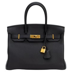 Hermès Birkin 30 Black Togo Leather Gold Hardware