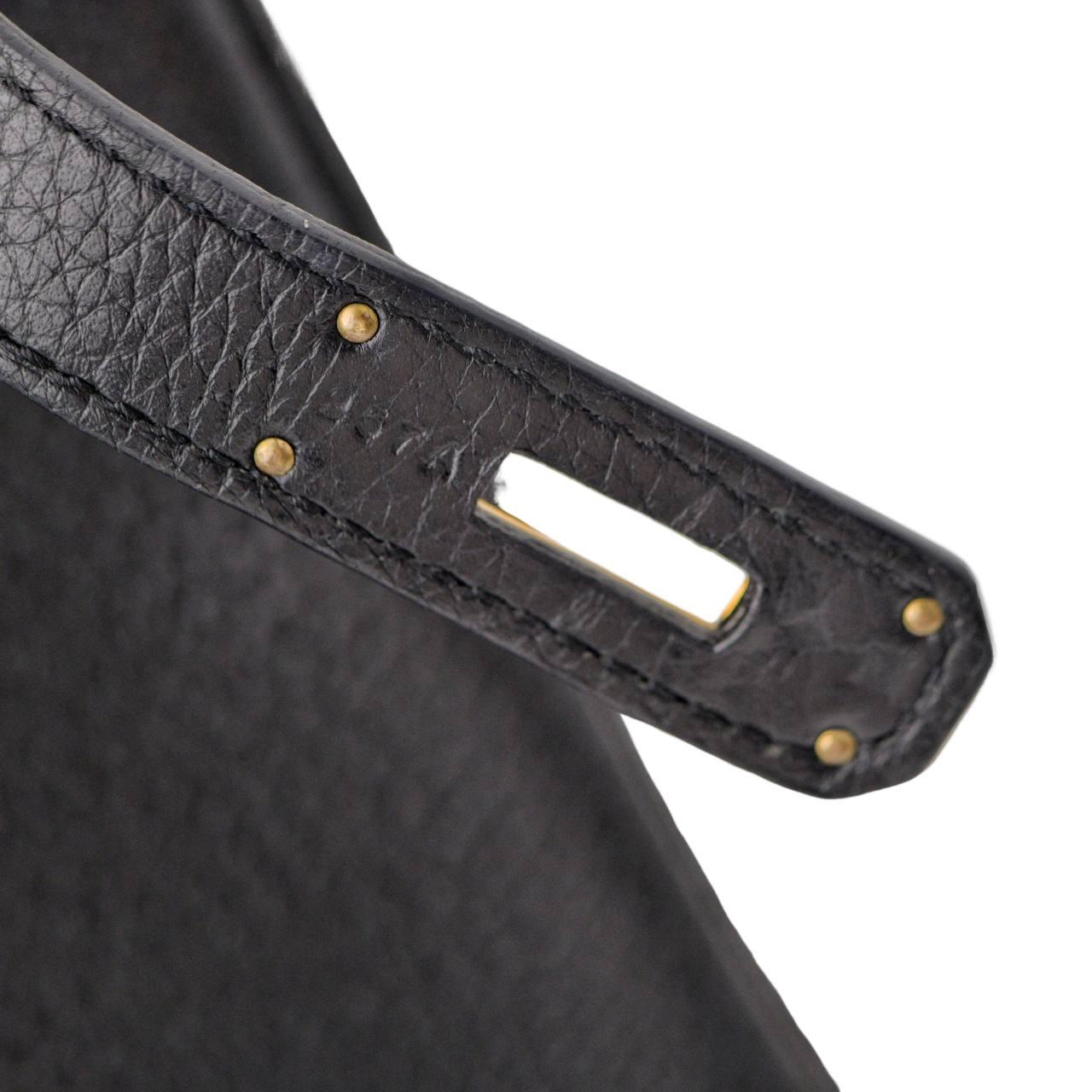 Hermès Birkin 30 Black Togo Leather with Gold Hardware Handbag For Sale 9