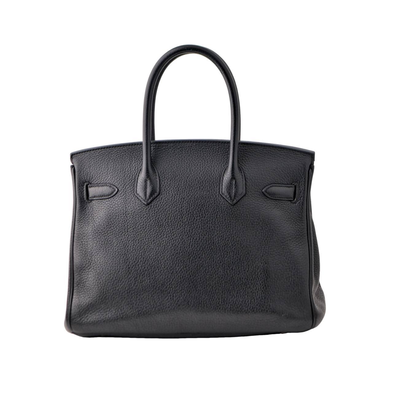 Hermès Birkin 30 Black Togo Leather with Gold Hardware Handbag For Sale 1
