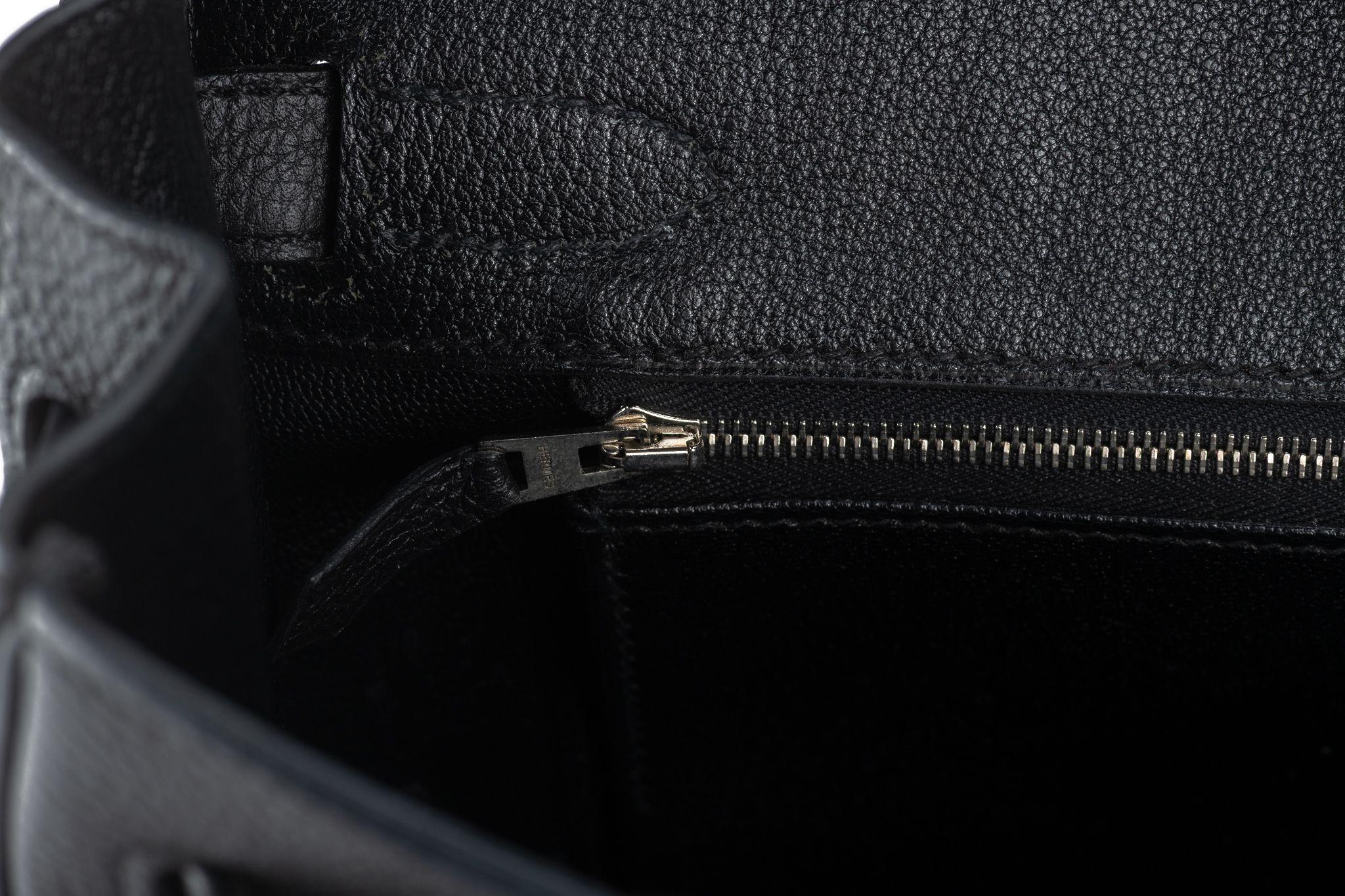 Hermès Birkin 30 Nero Togo Palladium in vendita 6