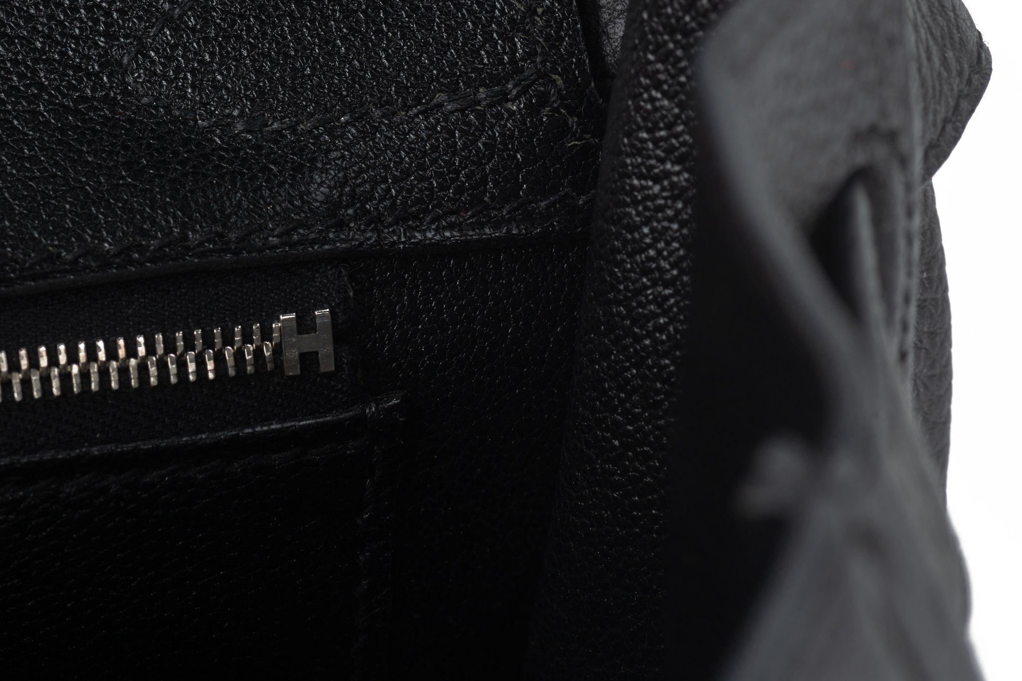 Hermès Birkin 30 Nero Togo Palladium in vendita 7
