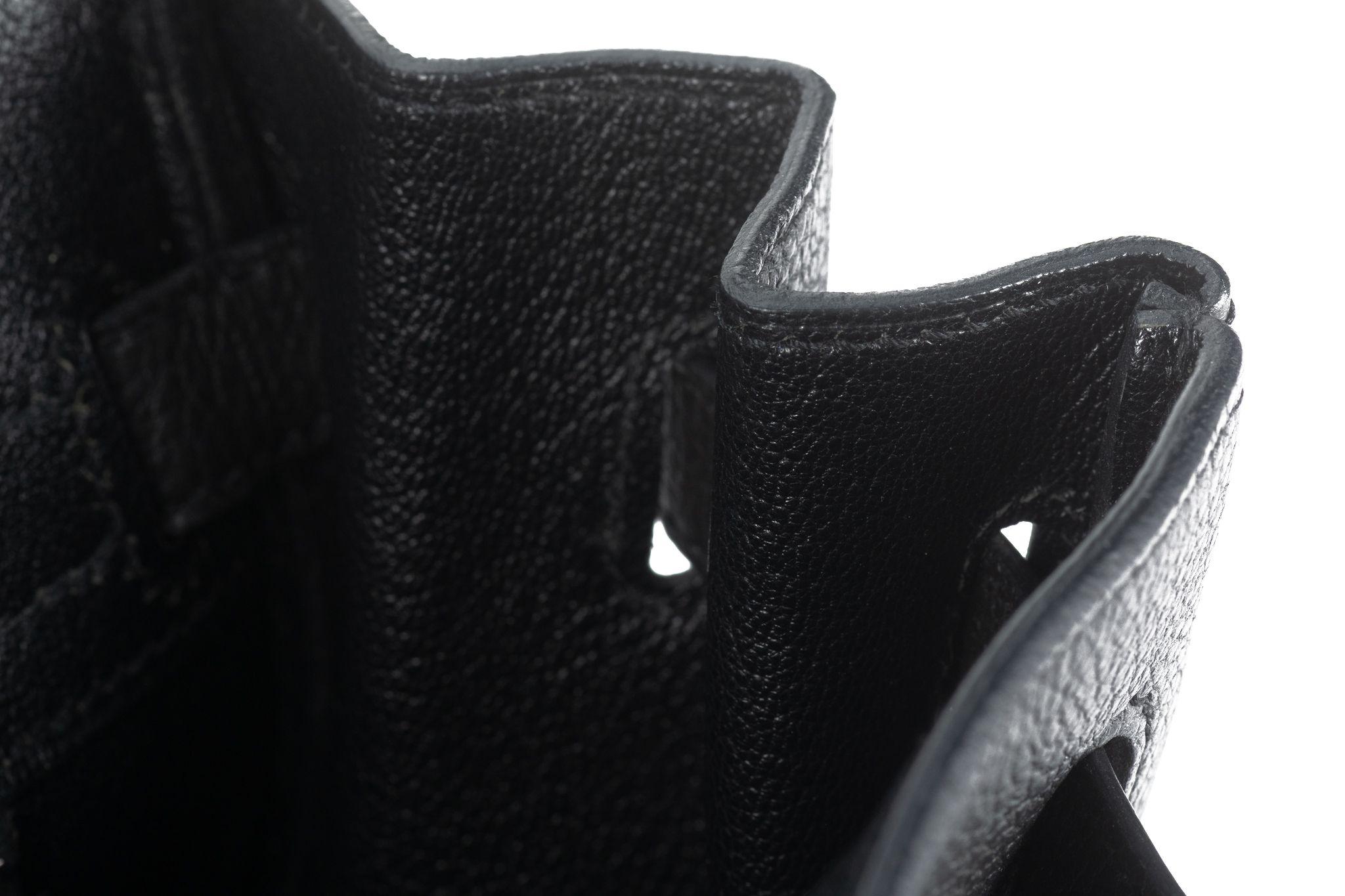 Hermès Birkin 30 Nero Togo Palladium in vendita 8