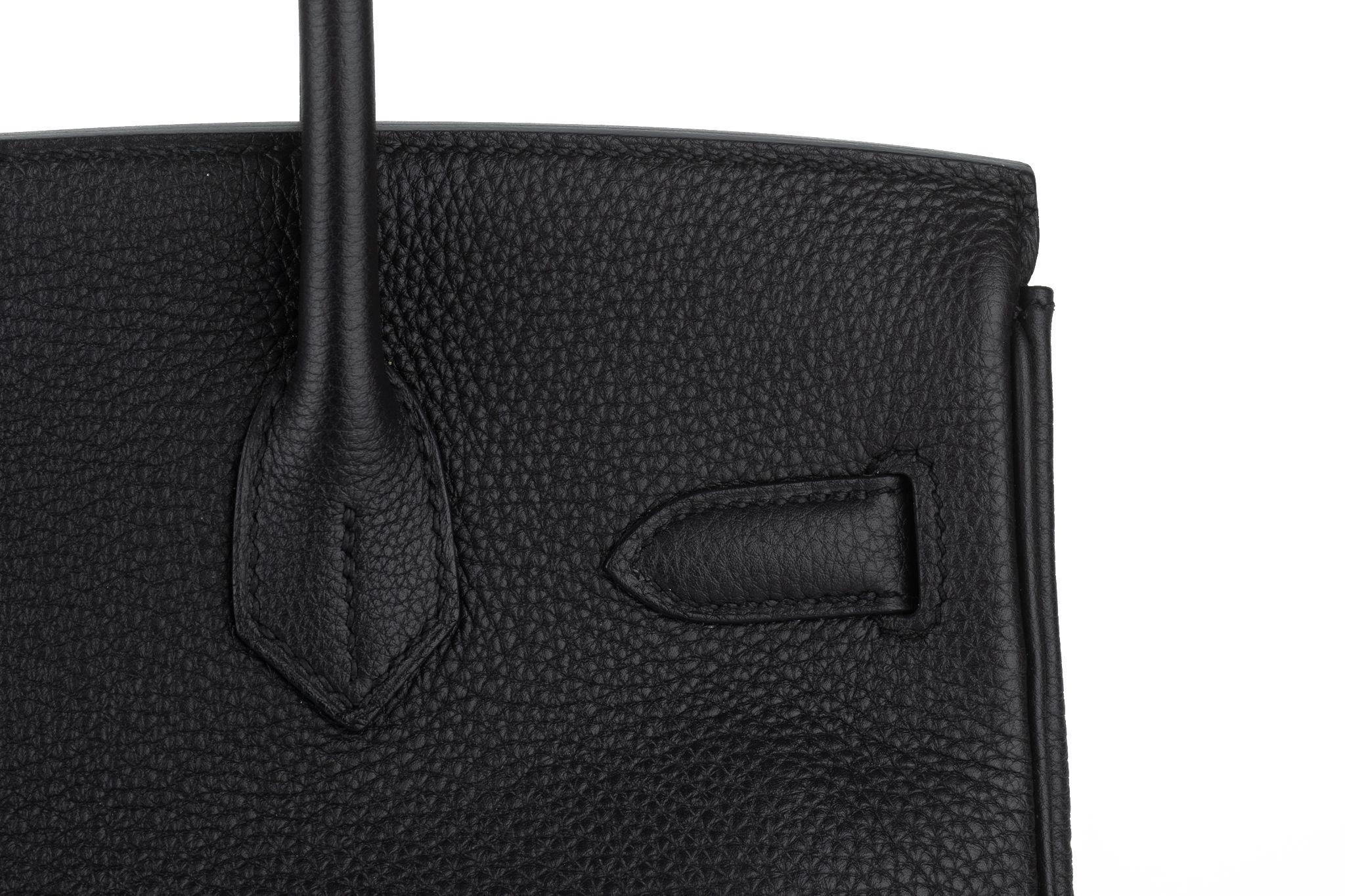 Hermès Birkin 30 Nero Togo Palladium in vendita 3