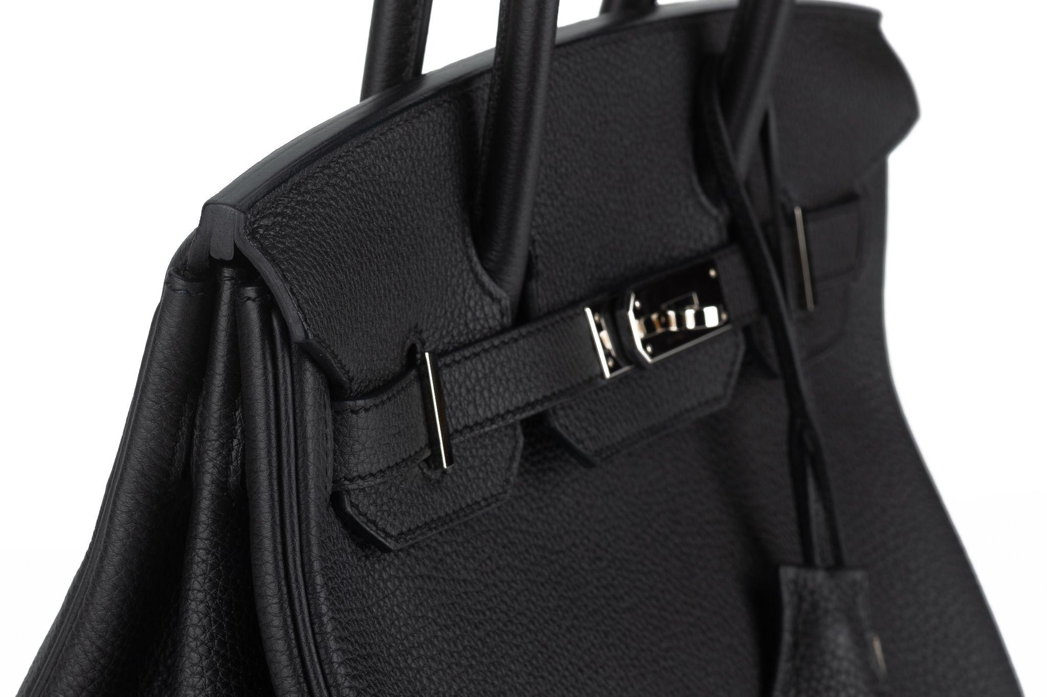 Hermès Birkin 30 Nero Togo Palladium in vendita 4