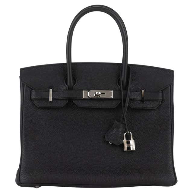 Hermès Black Birkin 30 Bag in Togo Leather with Gold Hardware For Sale ...