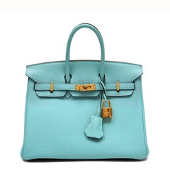 Hermès Birkin 30 Bleu Atoll Togo with Gold Hardware