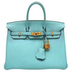 Hermès Birkin 30 Bleu Atoll Togo with Gold Hardware