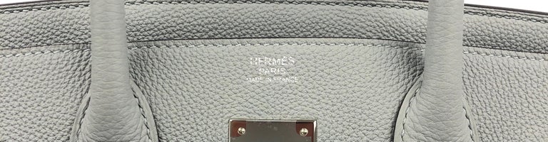 Hermes Birkin Handbag Bleu Glacier Togo With Palladium Hardware 35 at  1stDibs