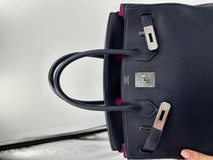 Hermès Birkin 30 Bleu Nuit/Rose Pourpre Verso Limited Edition