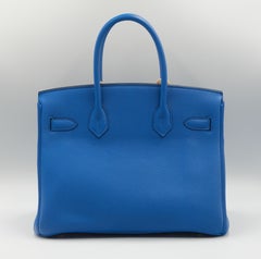 Hermès Birkin 30 Bleu Royal Togo with Palladium Hardware