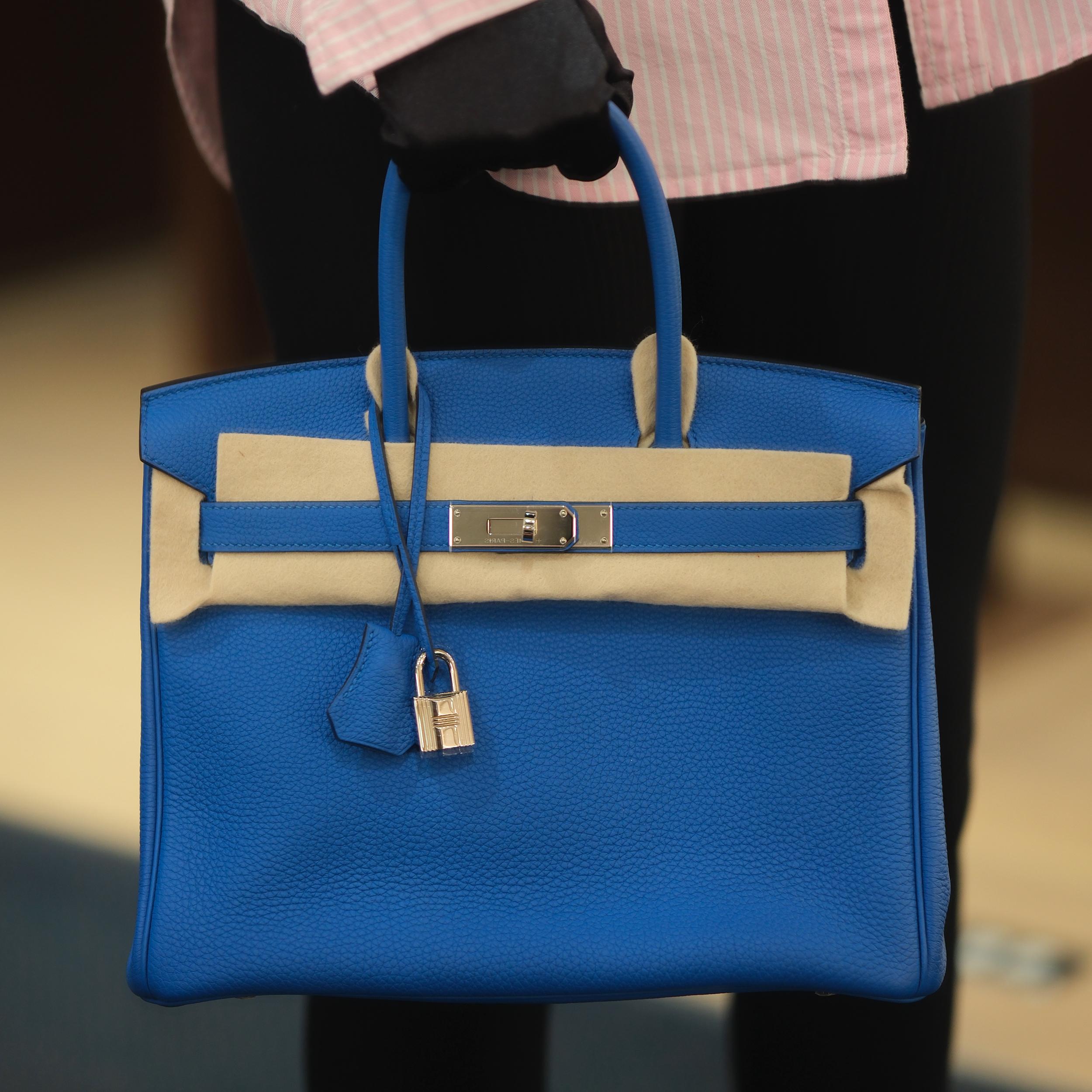 Hermès Birkin 30 Bleu Royal Togo avec quincaillerie en palladium en vente 1