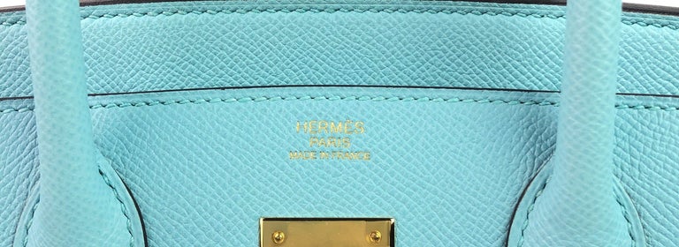 Hermès HSS Birkin 30 Blue Electric & Blue Atoll Epsom with Gold Hardwa