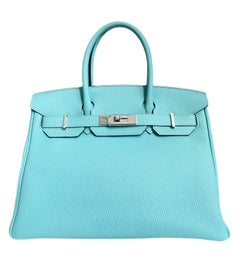 Hermes Birkin 30 Blue Atoll Tiffany Blue Togo Palladium Hardware
