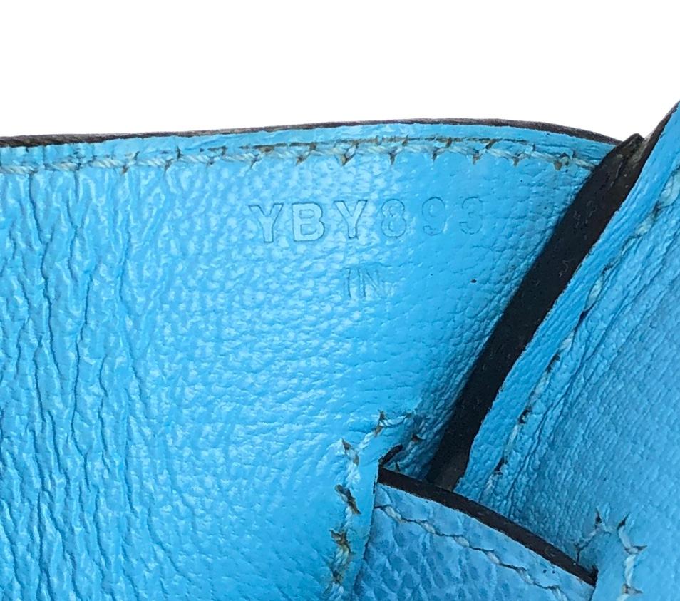 Hermes Birkin 30 Blue Celeste Epsom Leather Gold Hardware 2020 New 3