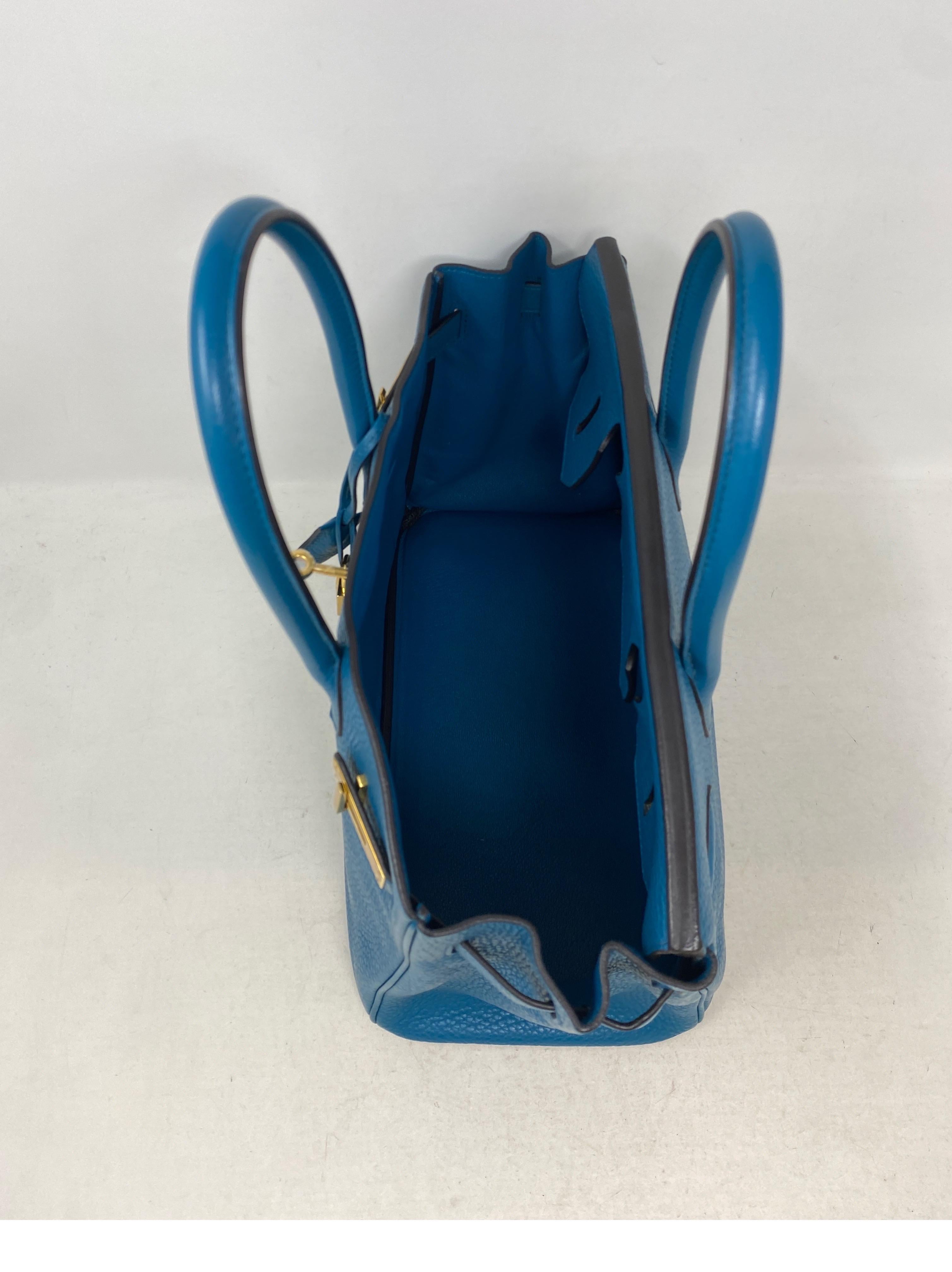 Hermes Birkin 30 Blue Cobalt Bag  7