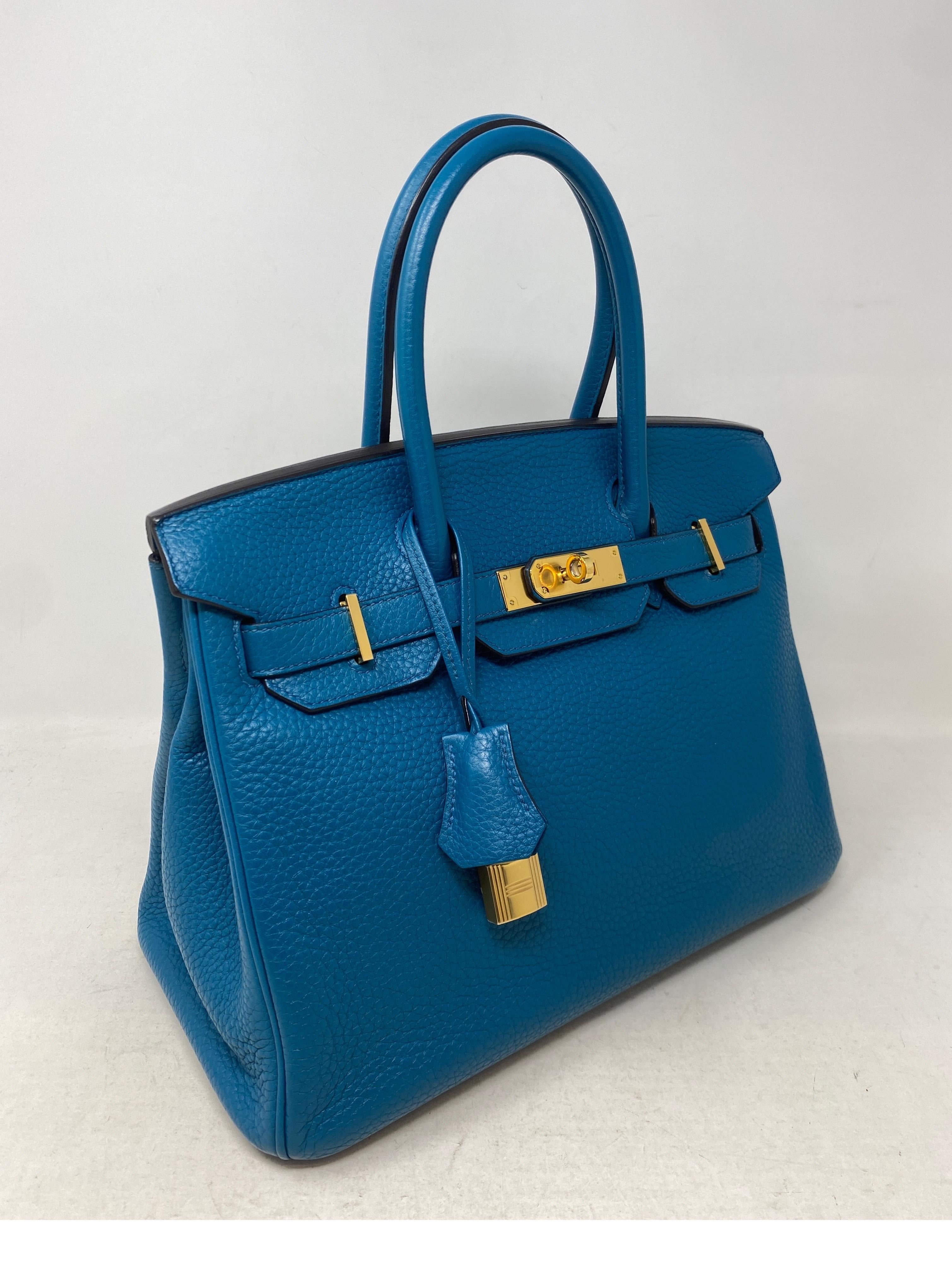 Hermes Birkin 30 Blue Cobalt Bag  10