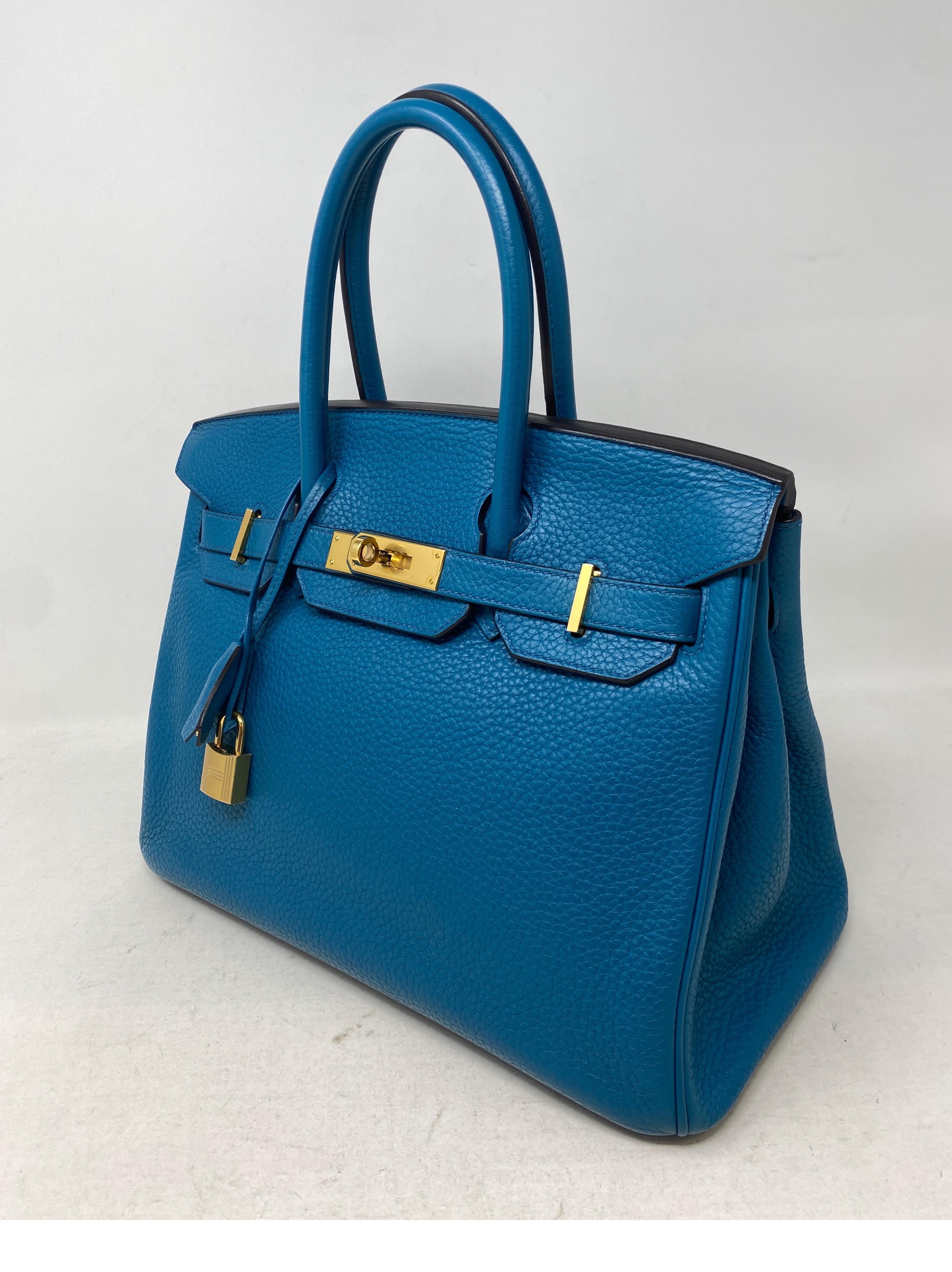 Hermes Birkin 30 Blue Cobalt Bag  11