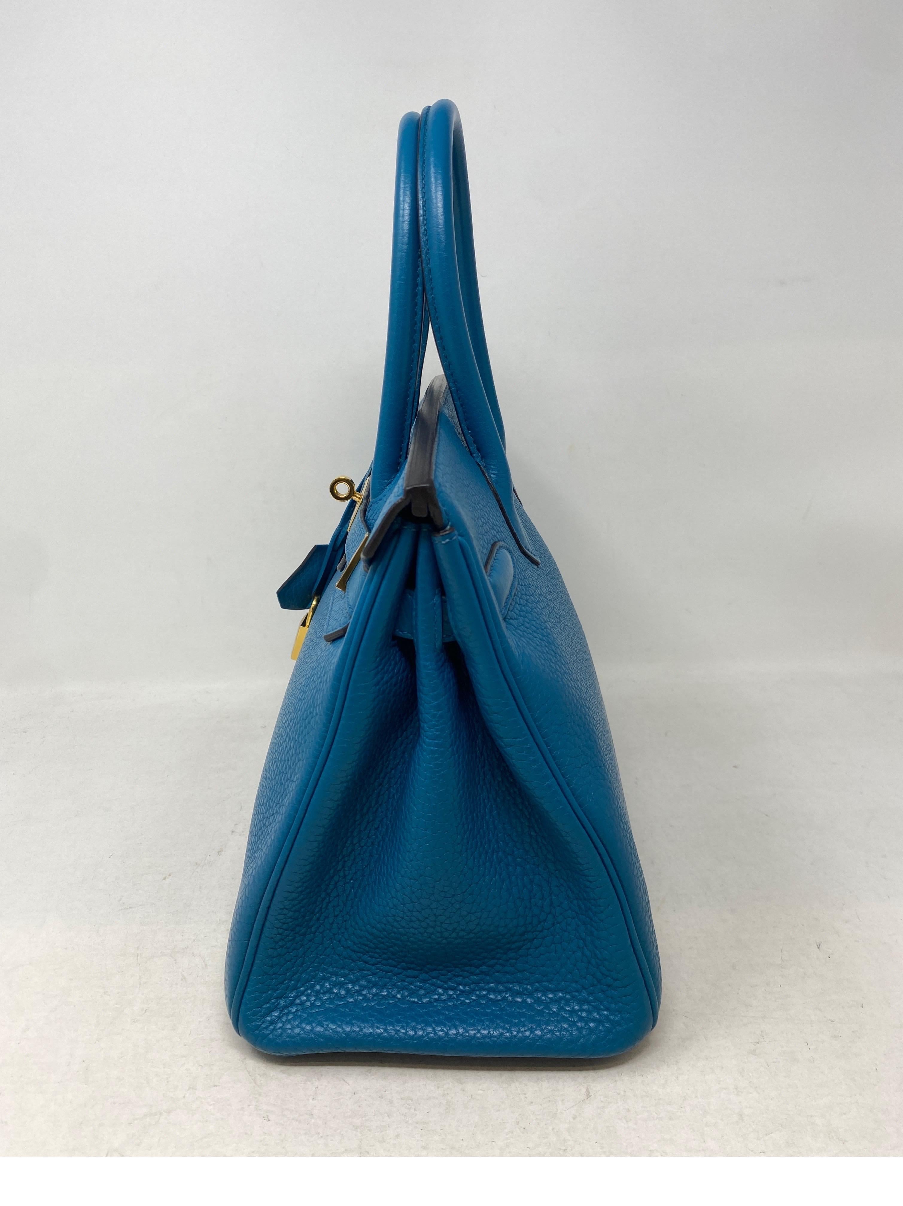 Hermes Birkin 30 Blue Cobalt Bag  13