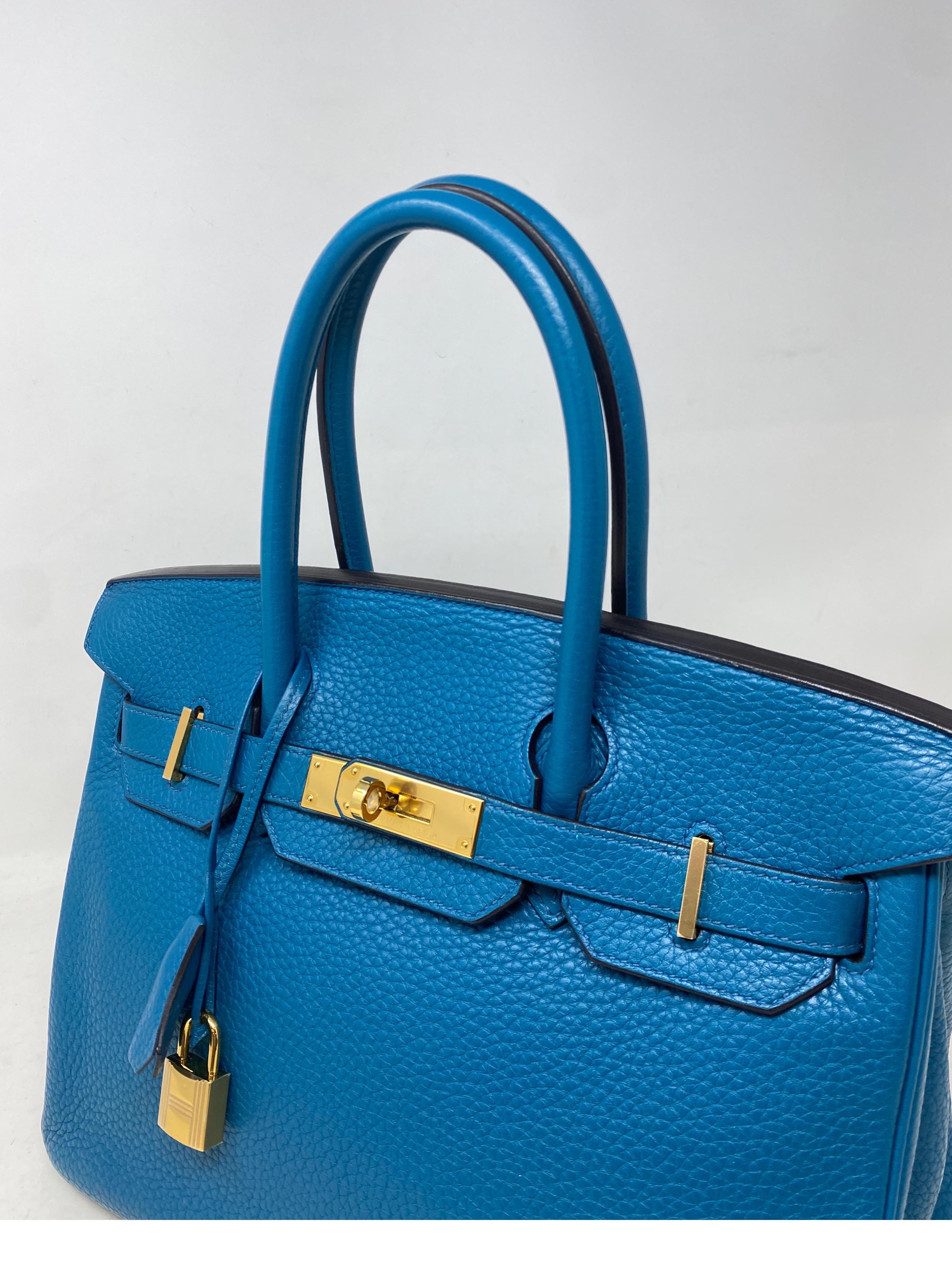 Hermes Birkin 30 Blue Cobalt Bag  14