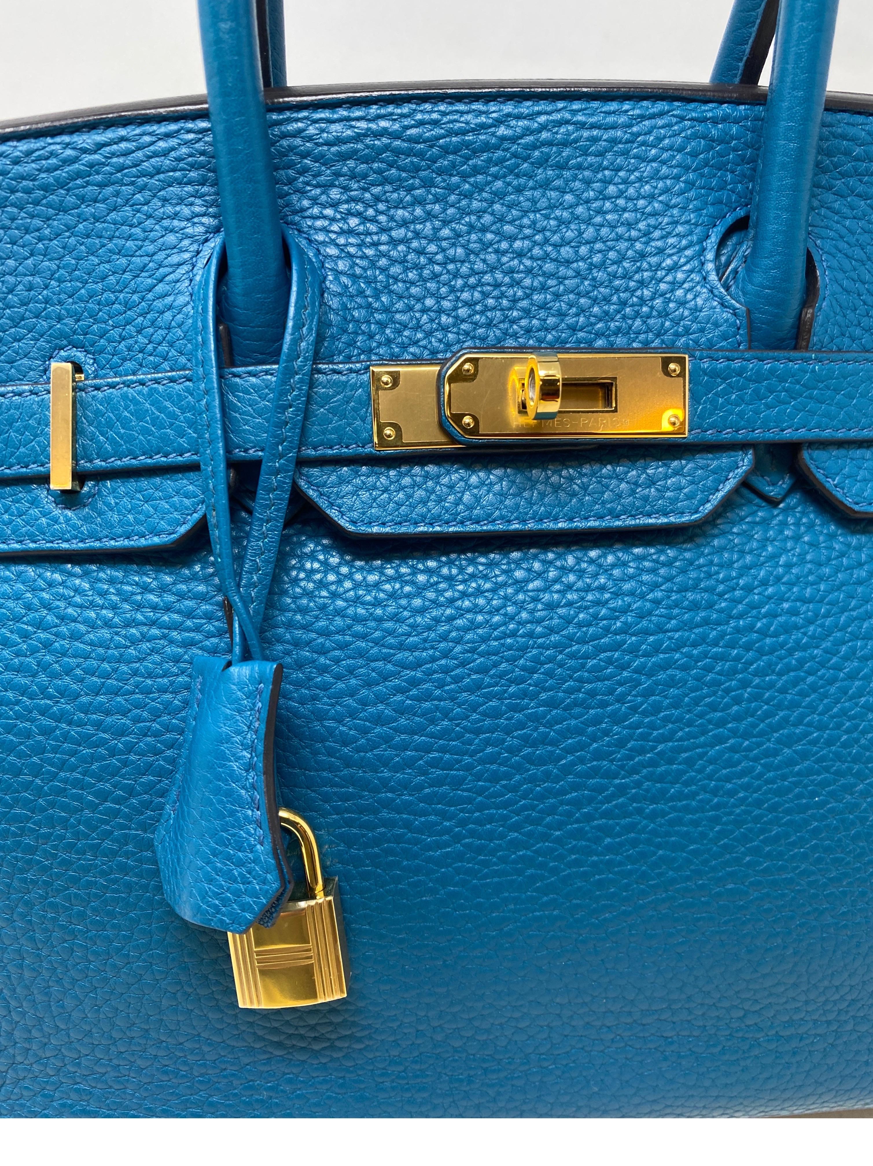 Hermes Birkin 30 Blue Cobalt Bag  15