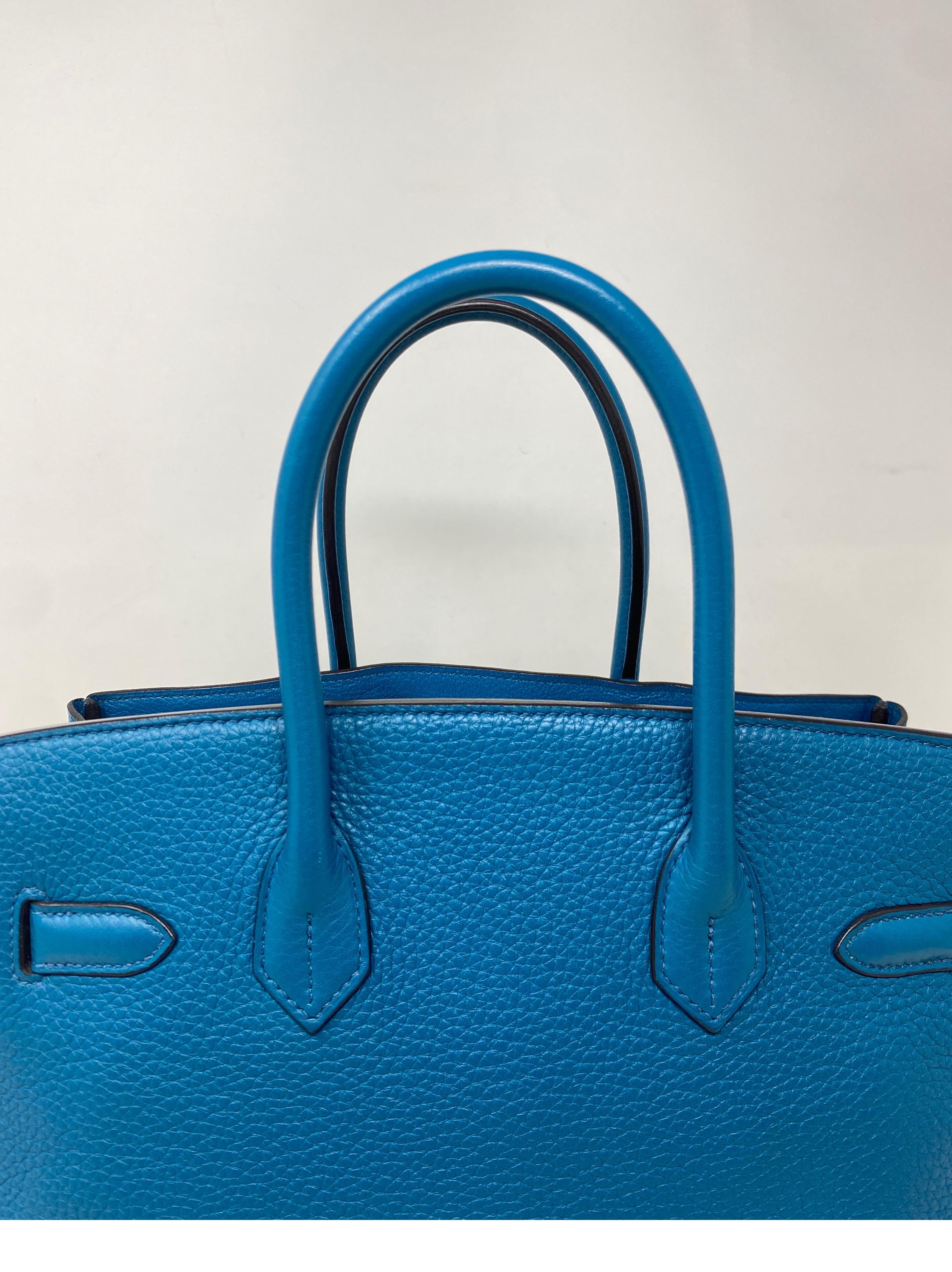 Hermes Birkin 30 Blue Cobalt Bag  1
