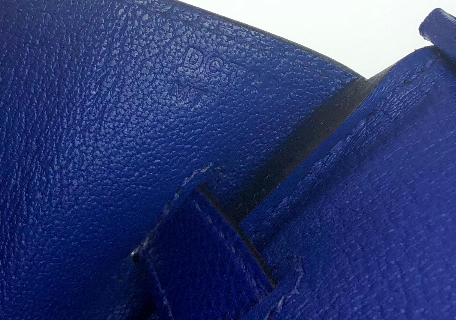 Hermes Birkin 30 Blue Electric Epsom Leather Gold Hardware 2019 1
