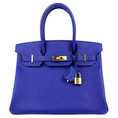 AN ÉTOUPE EPSOM LEATHER SELLIER BIRKIN 30 WITH GOLD HARDWARE