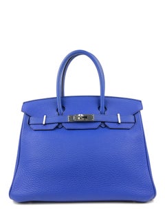 Hermes Birkin 30 Blue Electric Palladium Hardware