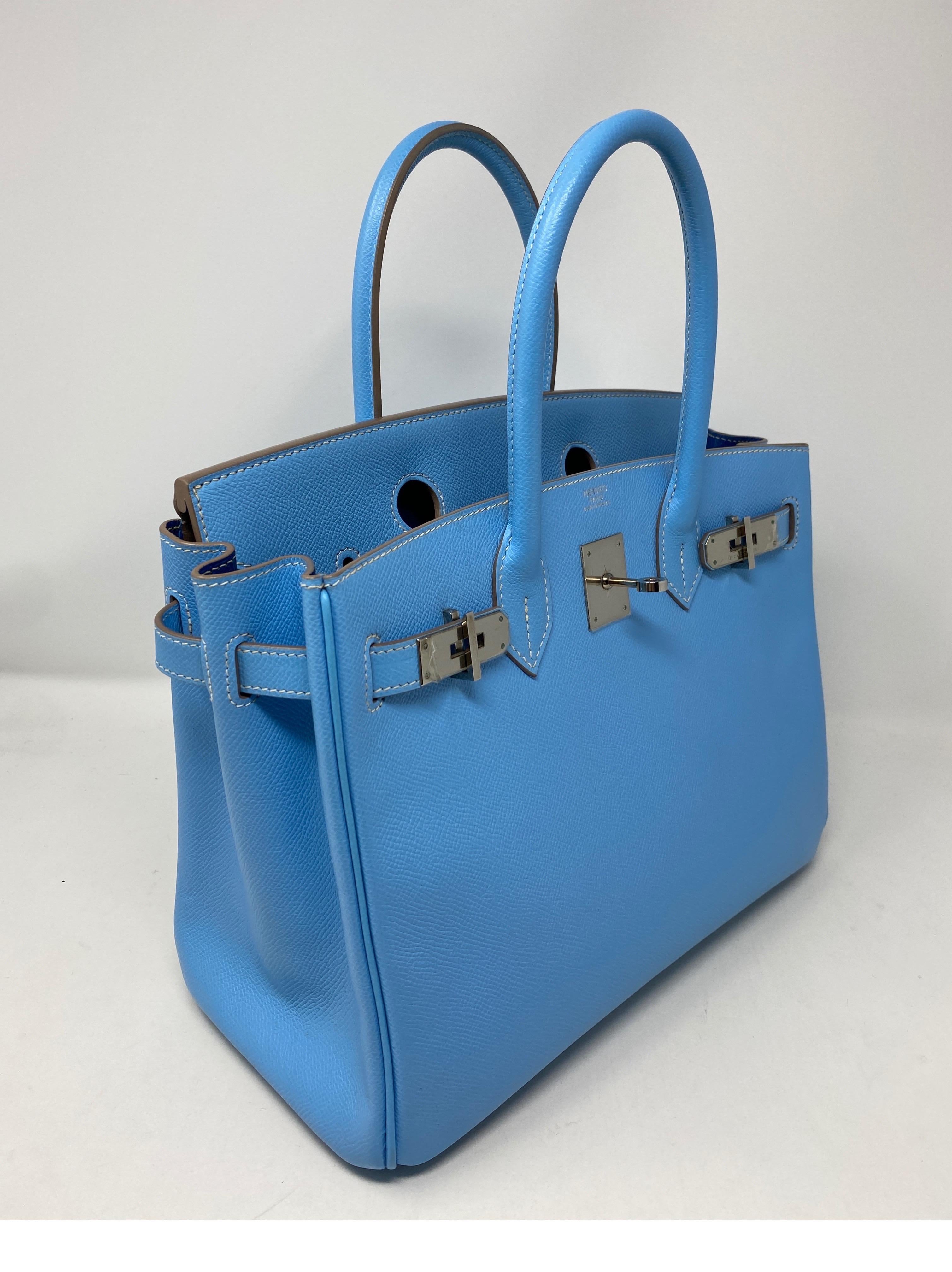 blue birkin bag