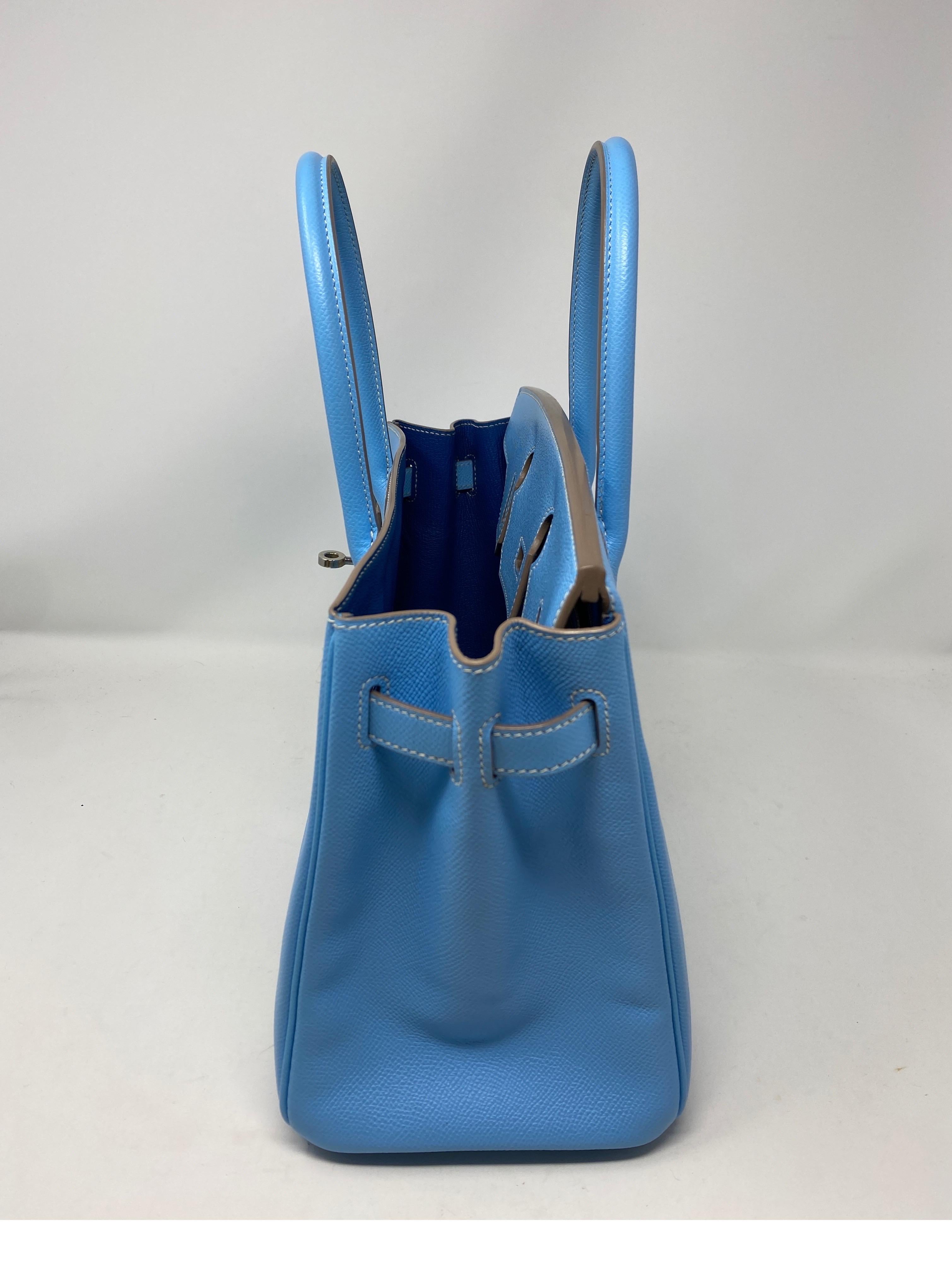 Hermes Birkin 30 Blue Paradis Bag 1