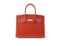Hermès Birkin 30 Brique Sellier Boxcalf Palladium Hardware