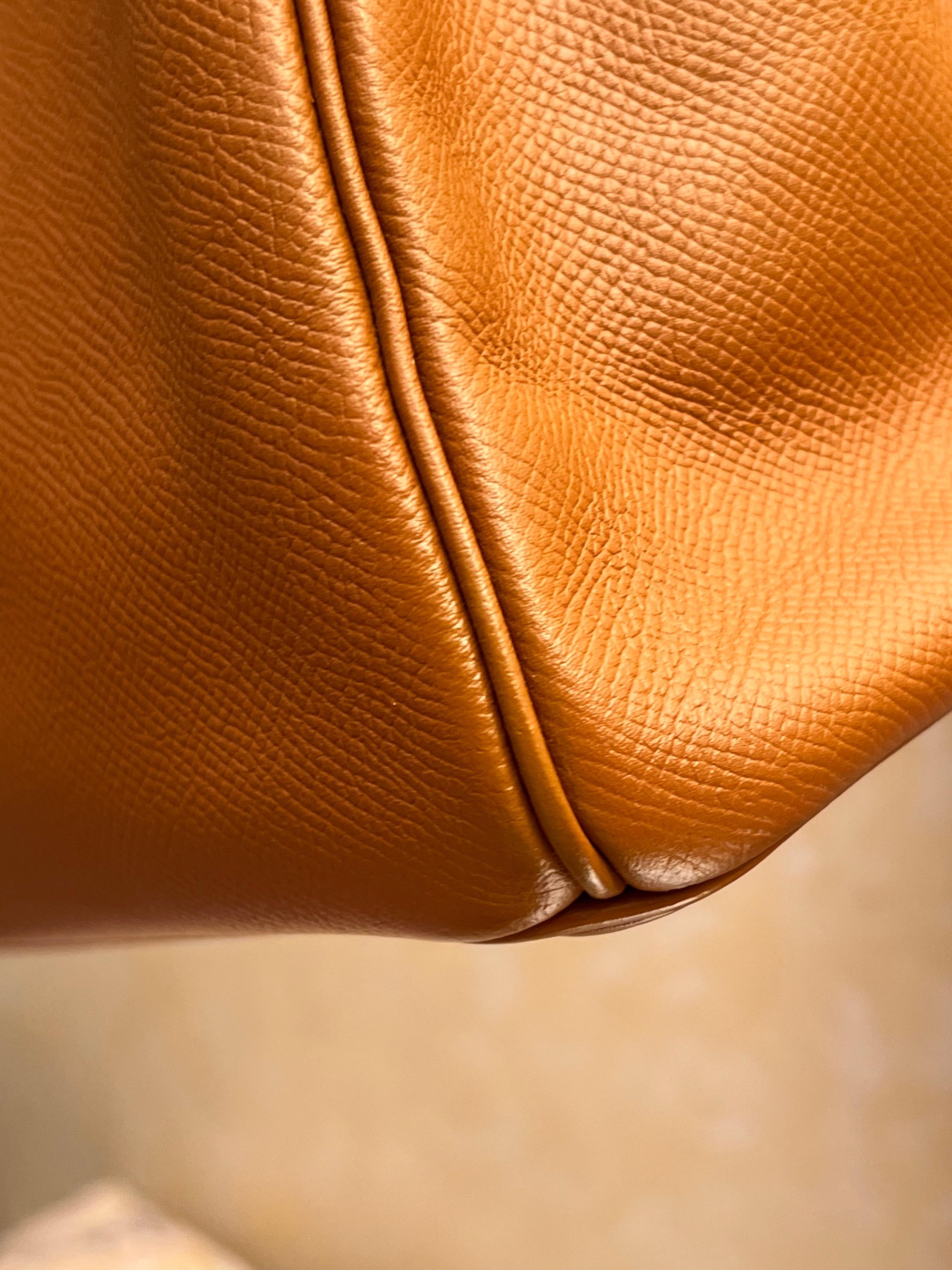 Hermes Birkin 30 Brown Epsom leather bag For Sale 3