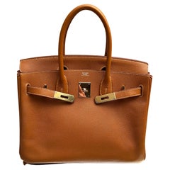 Hermes Birkin 30 Brown Epsom leather bag