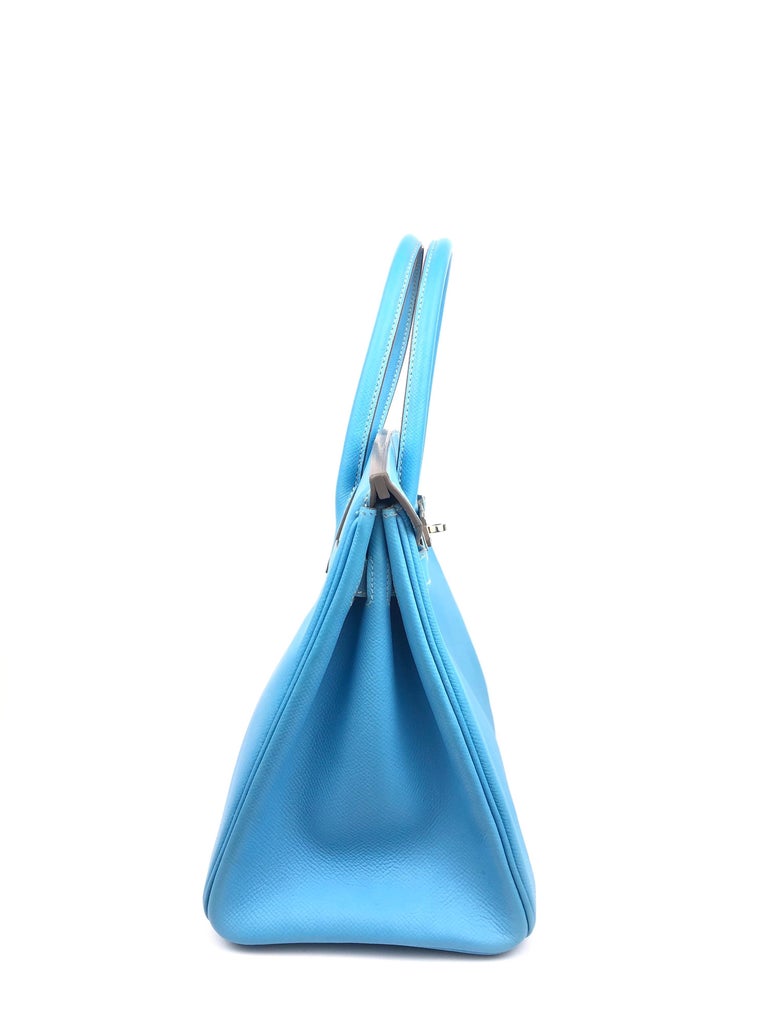 Luxury Bags by Alla - Birkin 30 candy blue celeste/mykonos epsom