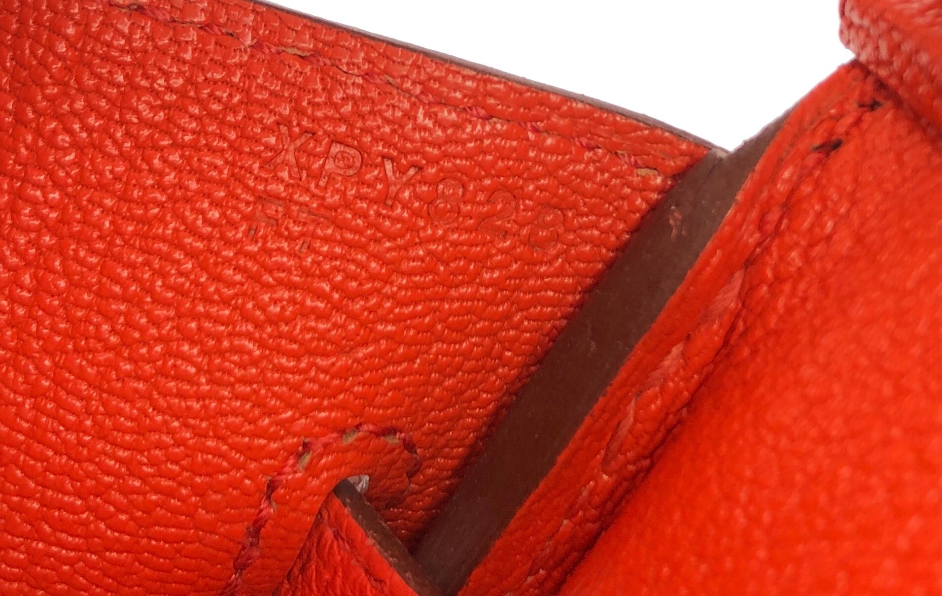 Hermes Birkin 30 Capucine Red Orange Togo Palladium Hardware 2