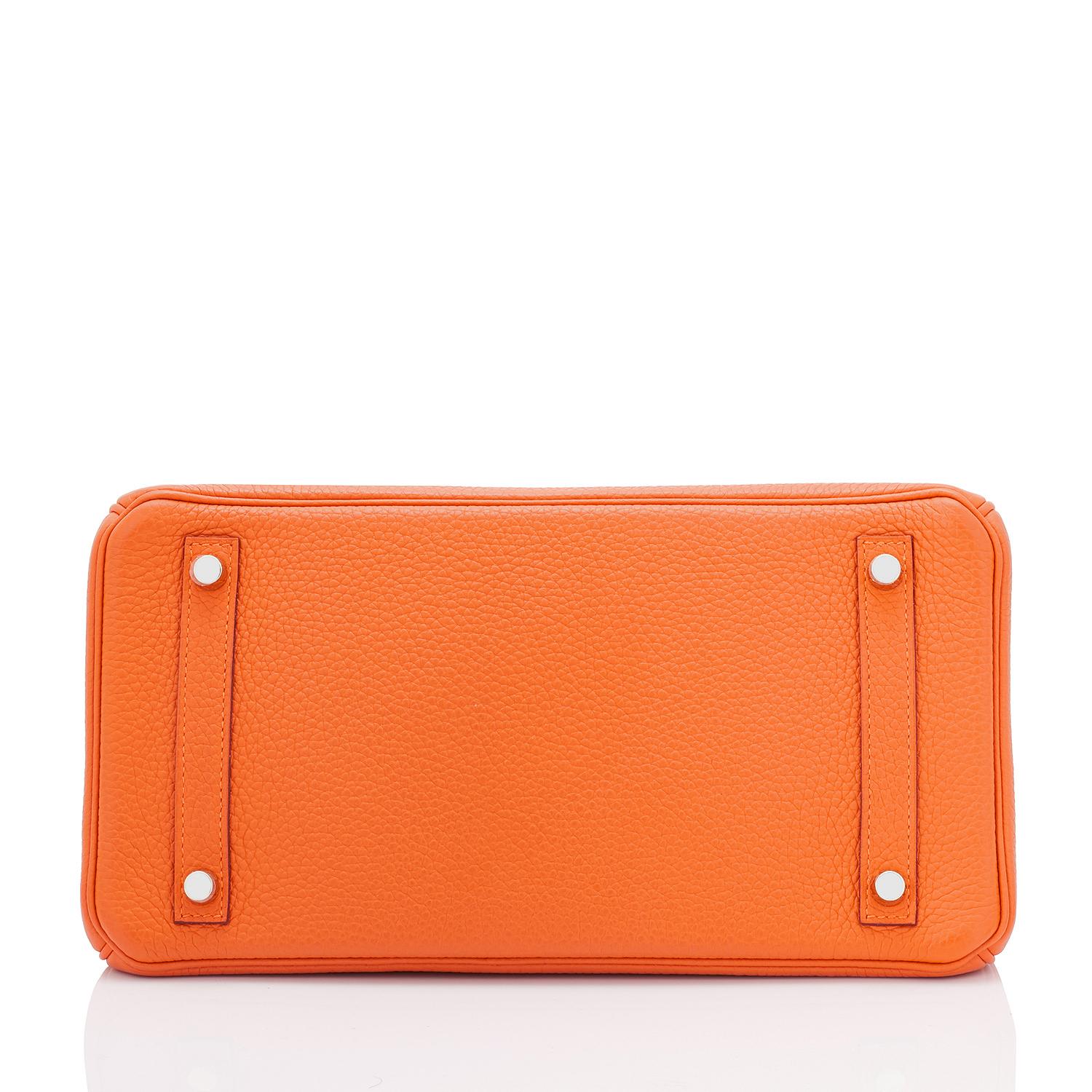 Hermès - Sac Birkin 30 Classic Hermès orange estampillé U, 2022 EXTREMELY RARE 3