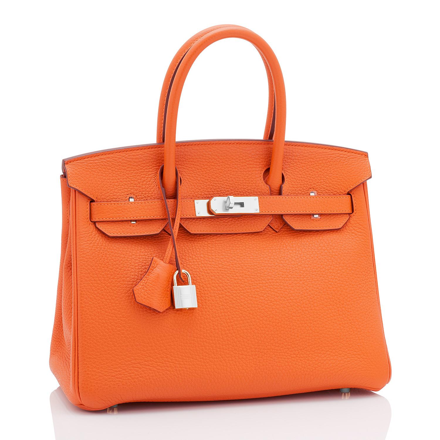 Hermès - Sac Birkin 30 Classic Hermès orange estampillé U, 2022 EXTREMELY RARE 1