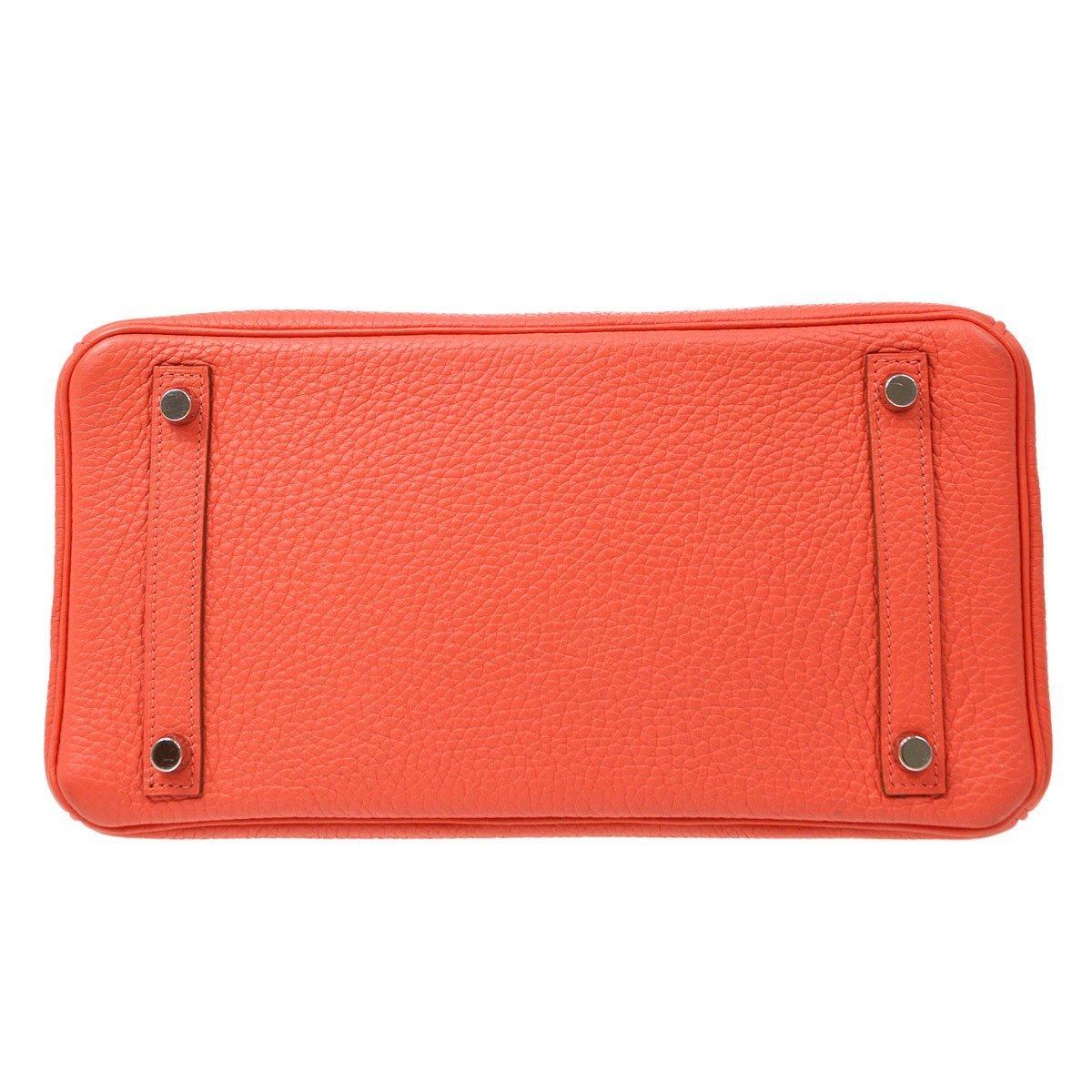 red orange purse